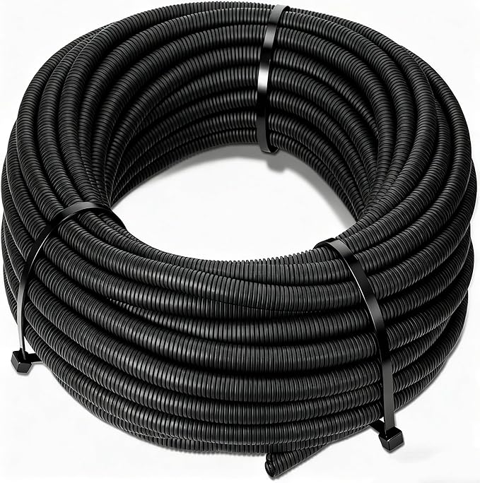 Sasylvia 1.5" x 15 ft Split Wire Loom Tubing Automotive Wire Loom Assortment by Sasylvia