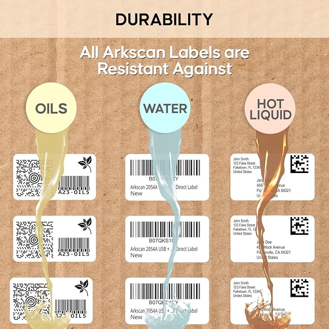 Arkscan 2 Rolls of 2.25 x 1.25 Direct Thermal Labels, Compatible - Image 4