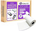 Thermal Paper Roll 2 1/4 x 55 for Verifone Vx520 Ingenico ICT220 ICT250 FD400 by VonlystReceiptPaperSpecialist