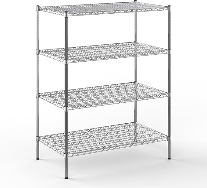 24" Deep x 42" Wide x 54" Height Wire Shelving Kit | 4-Tier | NSF Commercial by Regal+Altair