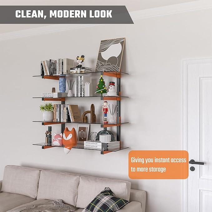 Lumber Storage Rack, Snap-Fit Connection Lumber Rack Wall Mount, Heavy Duty - Image 6