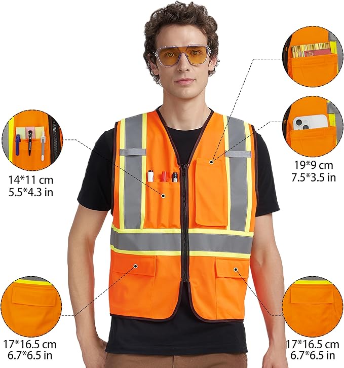 A-KSAFETY High Visibility Safety Vest - Image 3