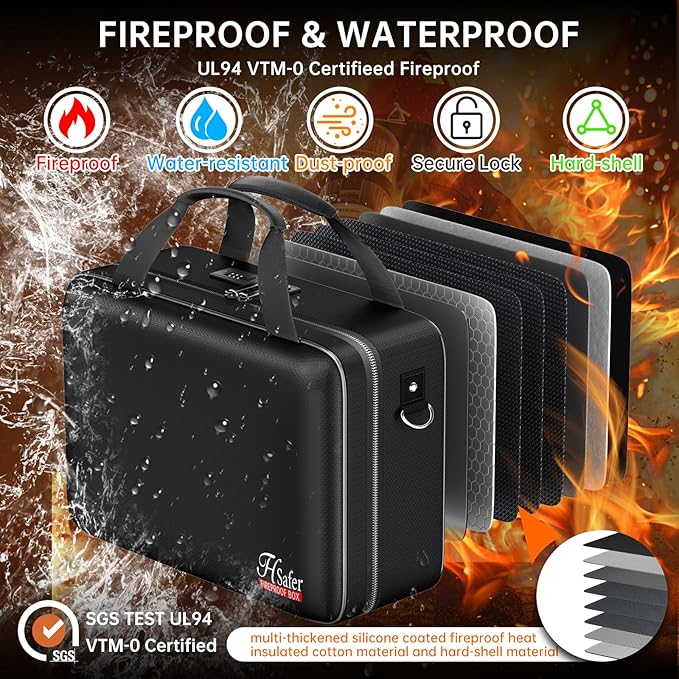 5200℉ Fireproof Document Box - Image 2