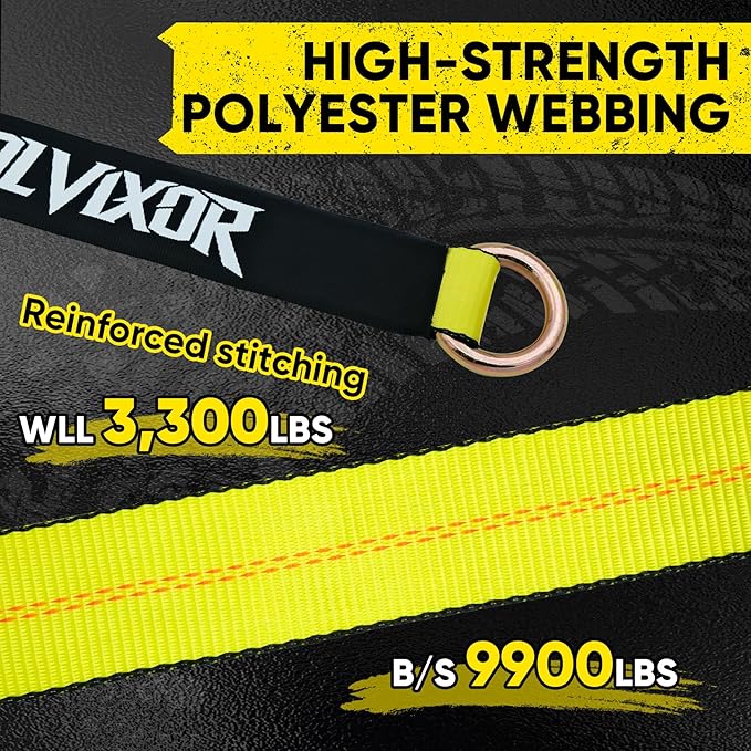 4 Pack Car Tie Down Straps for Trailers 2" x 96" - Image 4
