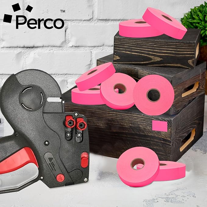 Perco Fuorescent Pink Pricing Labels - Image 5