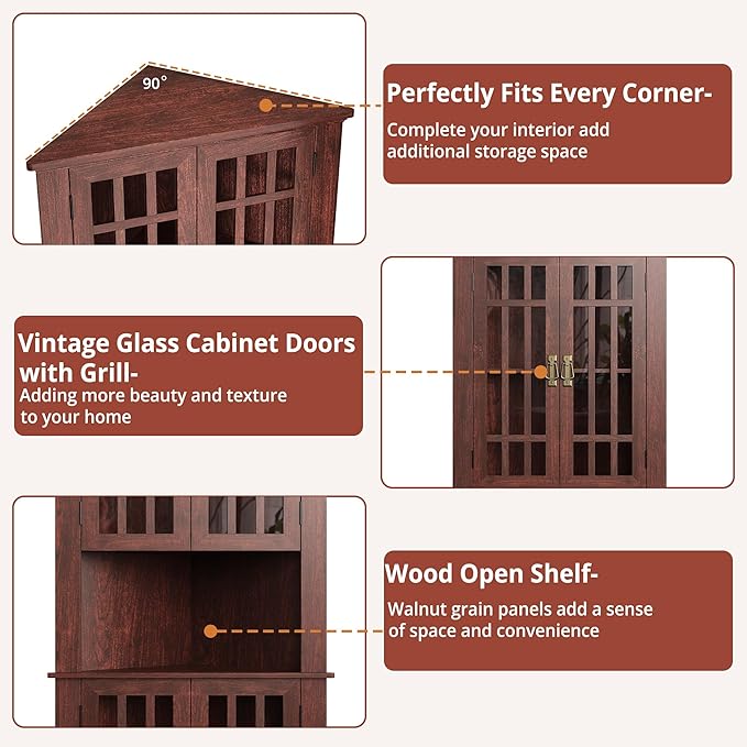 IRONCK Corner Cabinet, Home Space Saver - Image 7