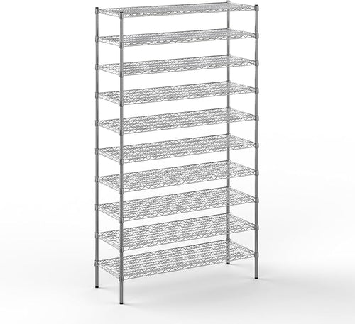 18" Deep x 48" Wide x 86" Height Wire Shelving Kit | 10-Tier | NSF Commercial by Regal+Altair