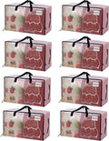 VENO 8 Pack Moving Bags and Large Christmas Decoration Storage Bins by Veno