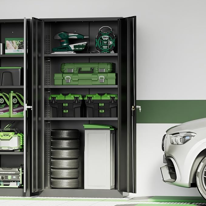 INTERGREAT 72-Inch Metal Storage Cabinet - Image 9