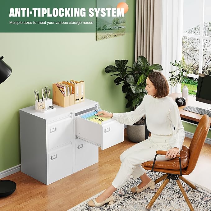 Letaya 2 Drawer File Cabinet - Image 7