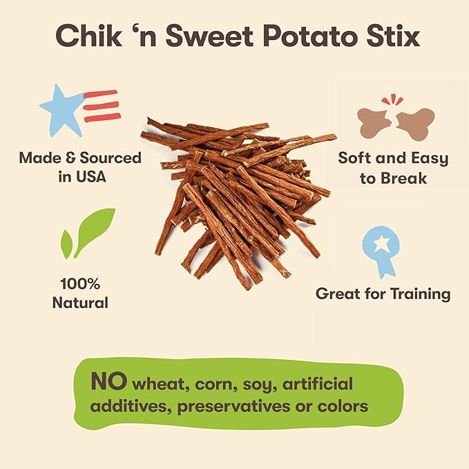 Pet 'n Shape Chik 'n Sweet Potato Stix – Made and Sourced in The USA- Natural - Image 3