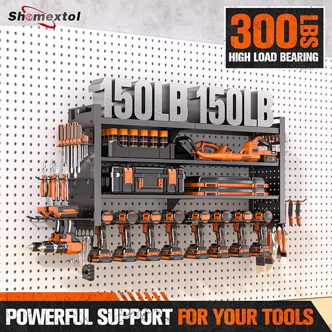 Large Power Tool Organizer Wall Mount, Heavy Duty Tool Organizer - Image 4