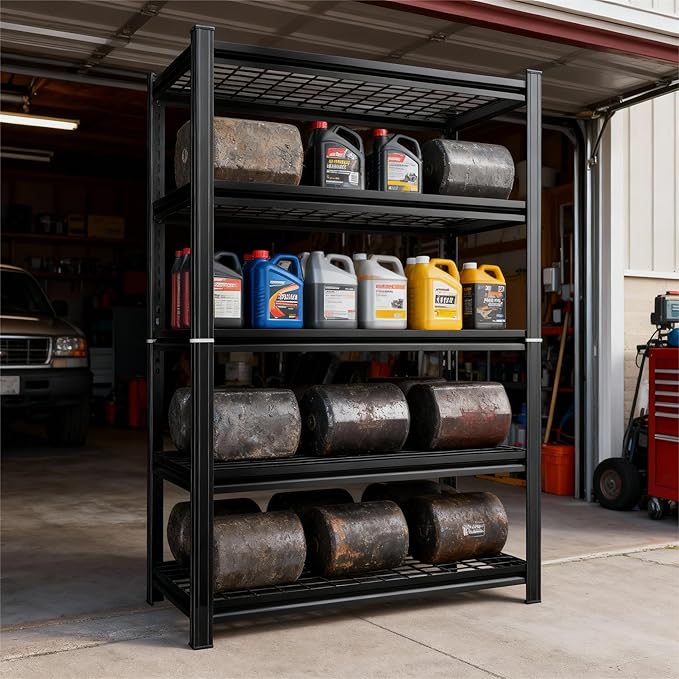 48''W Wire Garage Metal Shelving, 3020 Lbs Heavy-Duty Garage Storage Shelves - Image 4