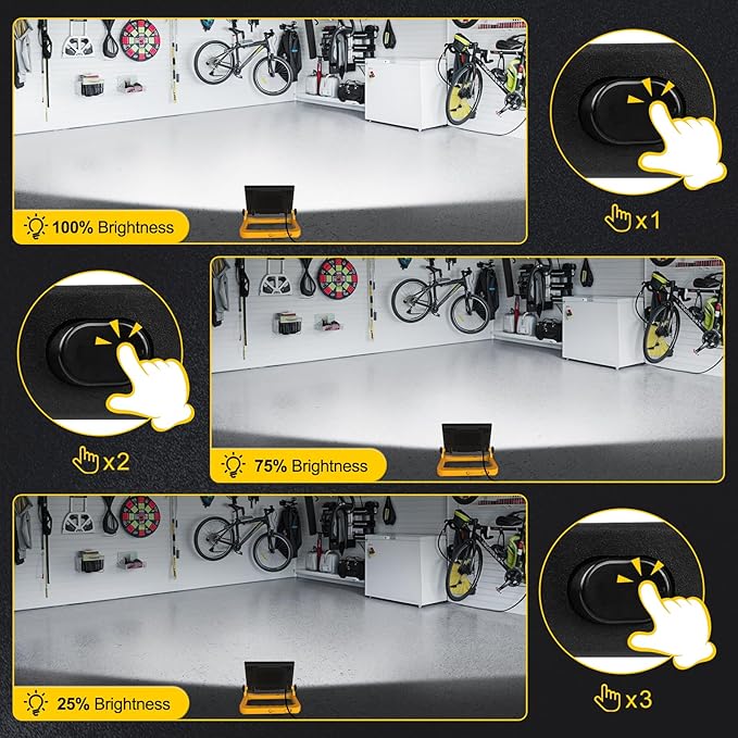 T-SUN LED Work Light with Stand, 60W 6000K Portable Work Light with 13FT Cord - Image 3