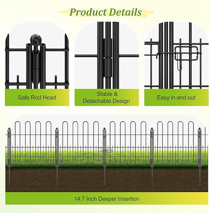 Bepatio Decorative Garden Fence Animal Barrier - Image 4