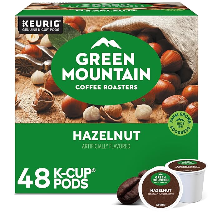 Green Mountain Coffee Roasters Hazelnut Coffee, Keurig Single Serve K-Cup Pods by GreenMountainCoffeeRoasters
