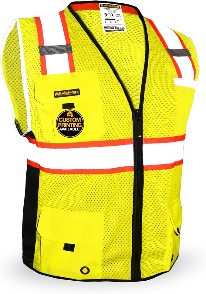 KwikSafety - Charlotte, NC - BIG KAHUNA Safety Vest Class 2 ANSI OSHA by KwikSafety
