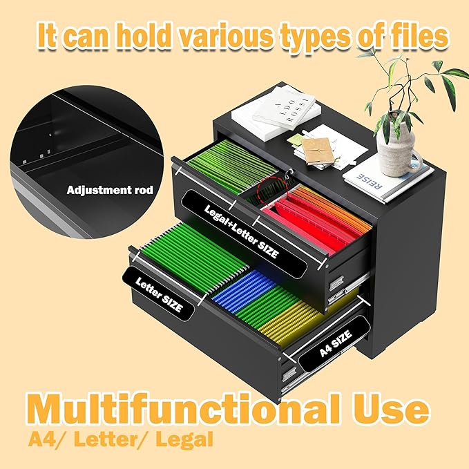 2 Drawer Lateral File Cabinet - Image 6