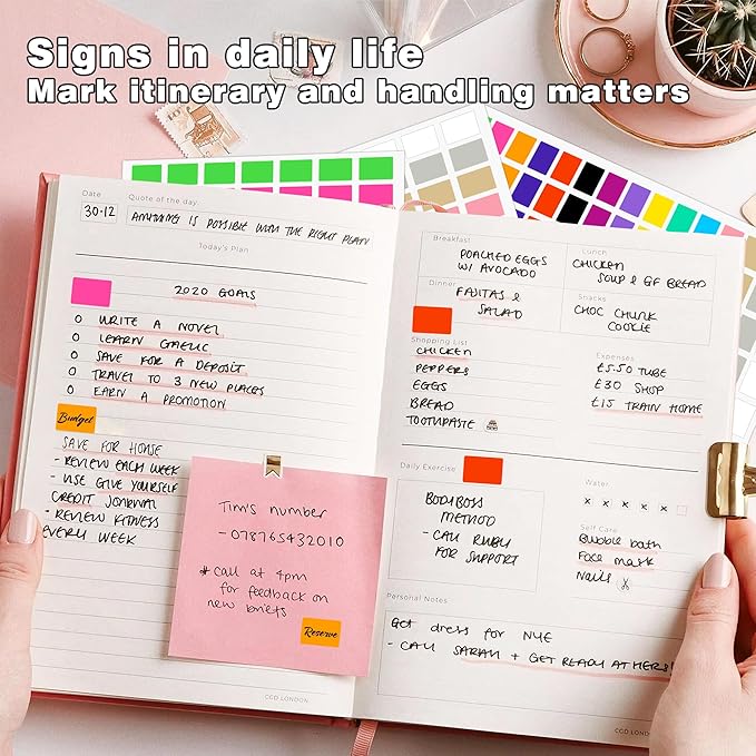 PARLAIM Pack of 1575 Rectangle Color Coding Labels, 1/2" x 3/4" Rectangular - Image 4