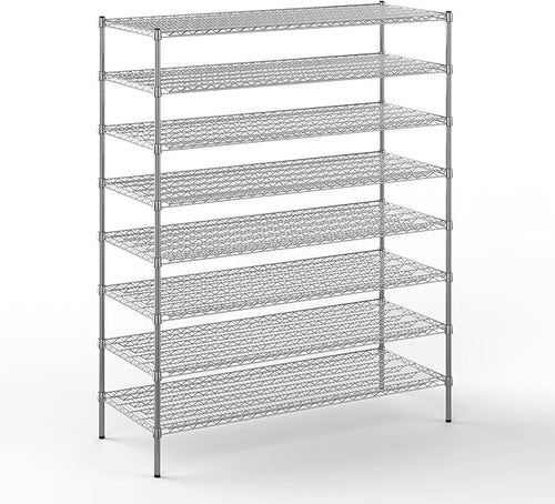 24" Deep x 60" Wide x 74" Height Wire Shelving Kit | 8-Tier | NSF Commercial by Regal+Altair