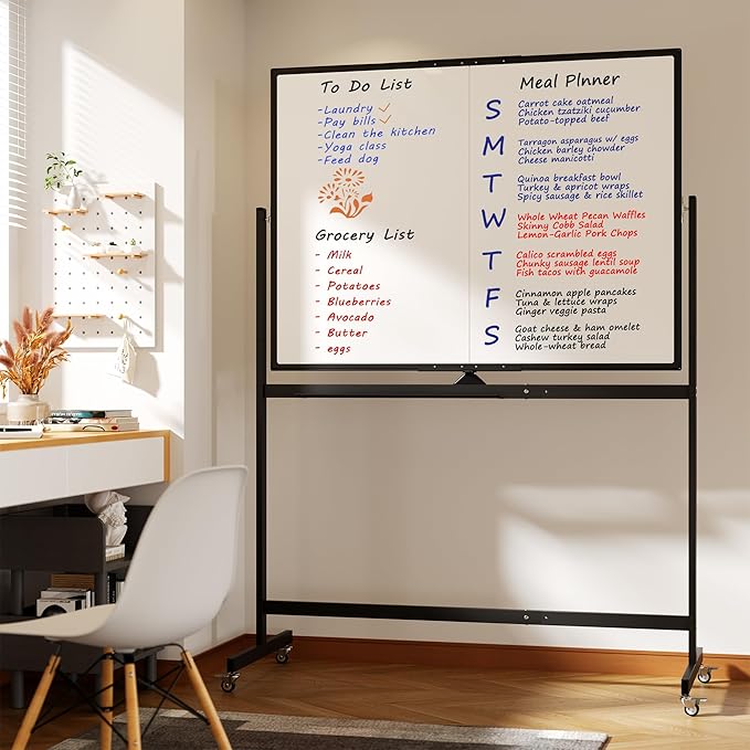 Large Rolling Whiteboard on Wheels - Image 6