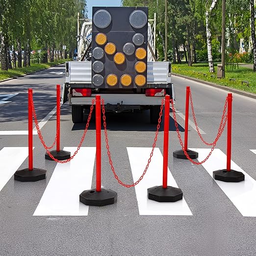 Geiserailie 12 Pack Crowd Control Stanchions Plastic Stanchions Poles - Image 5