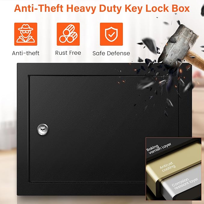 50 Keys Key Cabinet, Anti-Theft Key Lock Box - Image 3