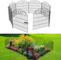 SUNLAX 5 Panels Garden Fence 10ft x 24in Fencing by SUNLAX