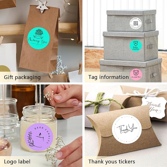 3 X 3 Inch Round Thermal Labels Circle Color Coding Labels Printable Waterproof - Image 6