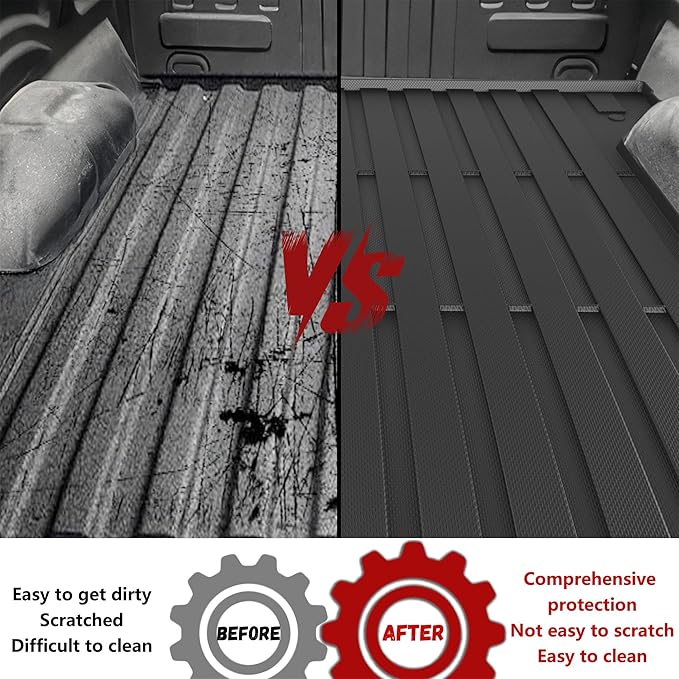 Truck Bed Mat Fit Ford F150 & Lightning 2015-2026 6.5FT Standard Bed, TPE All - Image 5