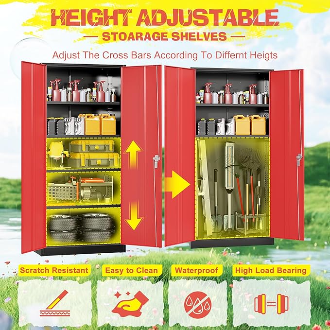Pataku Metal Storage Cabinet, File Cabinets - Image 6