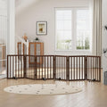 Dog Gates for Doorways, Freestanding Dog Gate Indoor, Foldable Pet Gates for by Algherohein