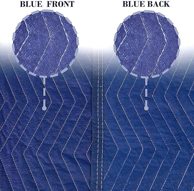 1 Pack Moving Blankets Heavy Duty 80"x72" Quilted Packing Blankets - Image 4