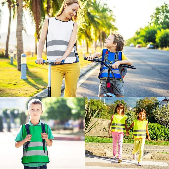 A-SAFETY Kids High Vis Reflective construction Safety vest customized LOGO - Image 3