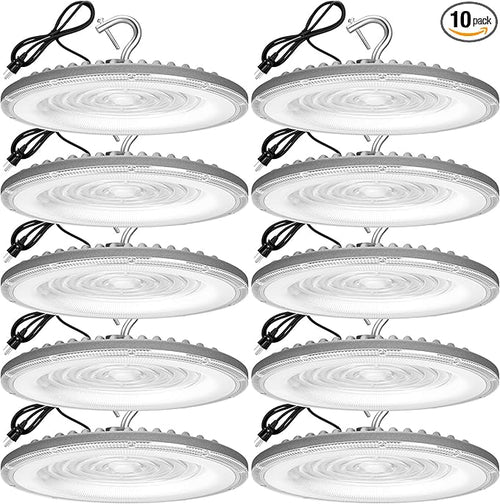 10 Pack 200W UFO Led High Bay Light, 5000K Daylight Commercial Bay Lighting by XYCN