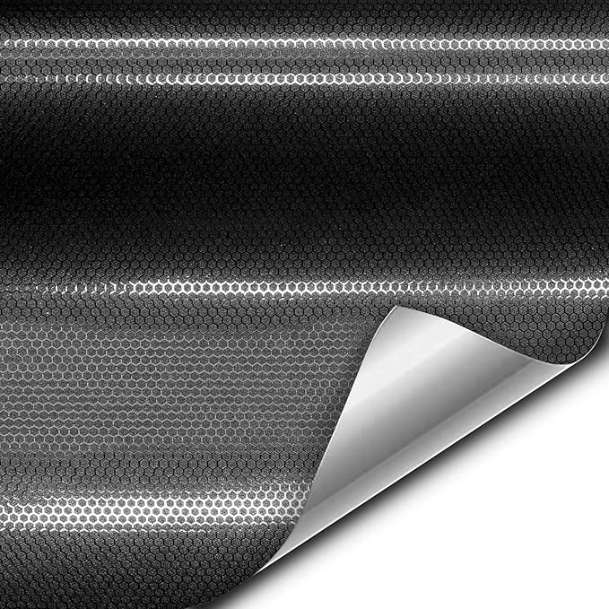 VViViD+ Honeycomb Matte Black Small Pattern Car Wrap Vinyl - Image 4