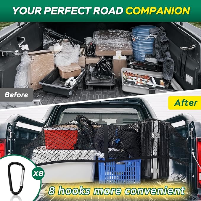 Heavy Duty Cargo Net for Pickup Truck Bed - Image 4