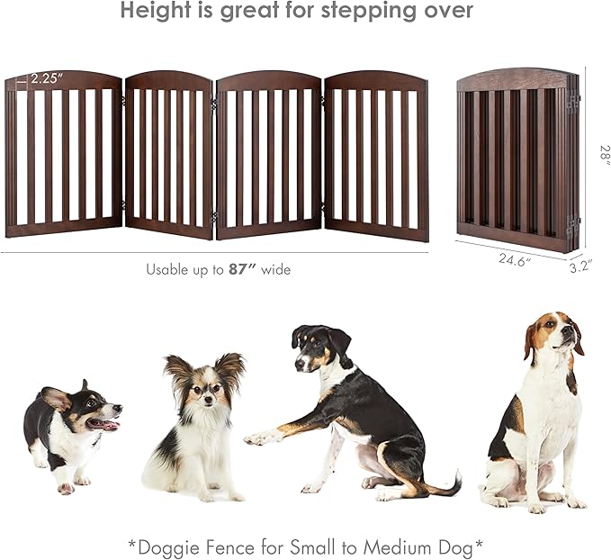 SPIRICH 96" Extra Wide 28" Tall Dog Gate Indoor, Dog Gates - Image 5