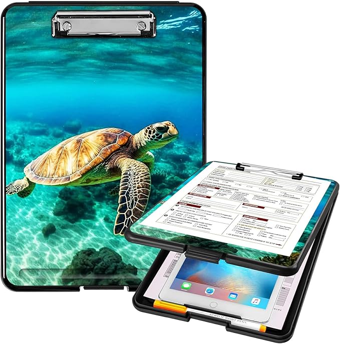 A4 Clipboards, Heavy Duty Waterproof Nursing Plastic Folder Clipboard by Unknown