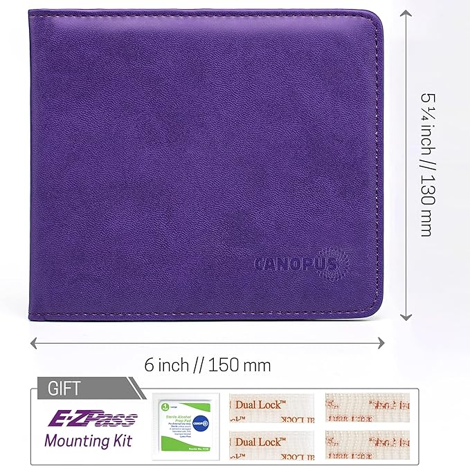 CANOPUS Car Registration and Insurance Holder, PU Leather Card Holder, Vehicle - Image 7