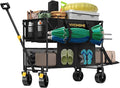 VIVOHOME 400L Large Capacity Double Decker Collapsible Wagon 500lbs Heavy Duty by VIVOHOME