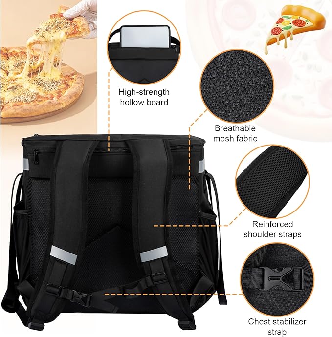 Food Delivery Backpack, Expandable Delivery Backpacks - Image 7