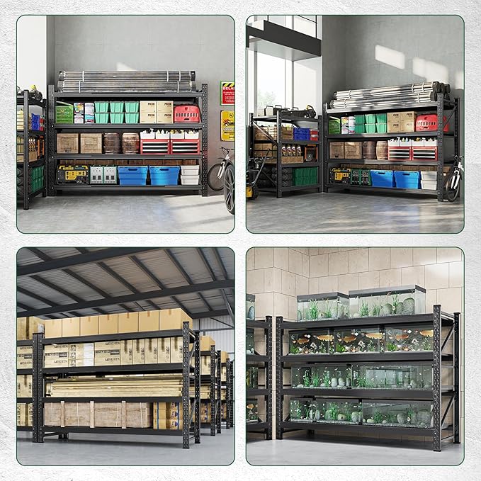 Letaya 68" W Storage Shelves Heavy Duty, 7000LBS Garage Shelving Units - Image 6