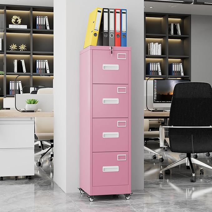 Aobabo File Cabinet 4 Drawer - Image 4