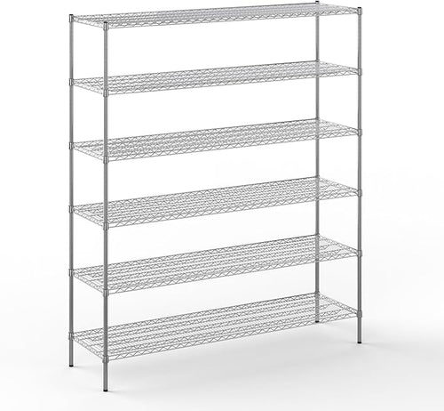 21" Deep x 72" Wide x 86" Height Wire Shelving Kit | 6-Tier | NSF Commercial by Regal+Altair