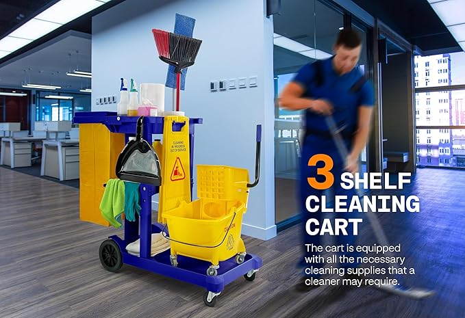 Commercial Housekeeping Janitorial cart - Image 3