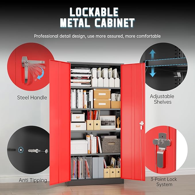 Superday Metal Storage Cabinet - Image 7