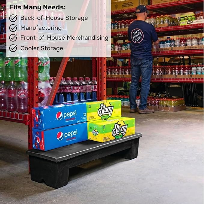 Slim Jim DUN5015 Narrow Heavy-Duty Plastic Poly Dunnage Rack - Image 4