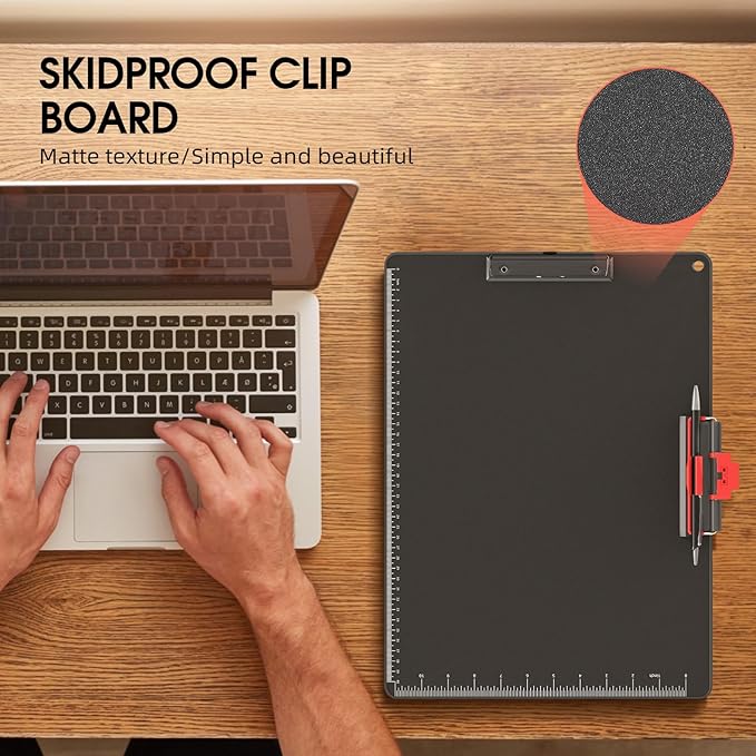 Clipboards with Pen Holder A3 Size 11 x 17 Inch Aluminum Protection Edge Clip - Image 5