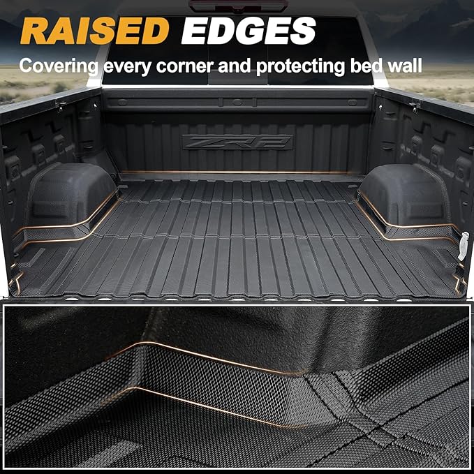 Truck Bed Mat Fit for 2019-2026 Chevy Silverado 1500 & Sierra 1500, 5.8FT All - Image 4